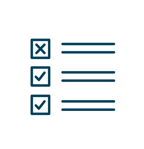 Assessments checklist