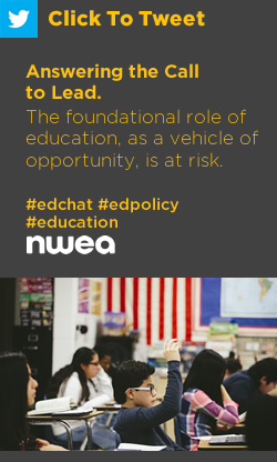 推特:响应领导号召:教育作为创造机会的载体的基本作用面临风险。https://ctt.ac/f4d78+ #edchat #edpolicy #教育