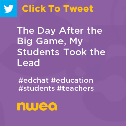 推文：大型比赛后的一天，我的学生们拿走了铅（学生导向会议）https://ctt.ec/70ehn+ #edchat #education #teachers #steachers