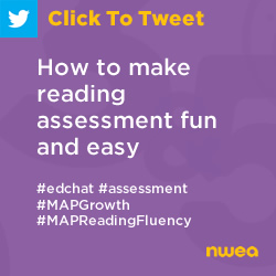 推文：如何让阅读评估有趣且易于https://nwea.us/3av26ei #edchat #assessment #mapgrowth #mapReadfluency
